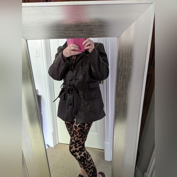 Leather Car Coat - Picture 2 of 11